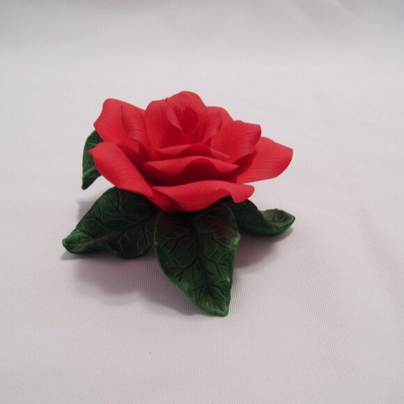Ceramic Red Rose - Picture 3 of 5